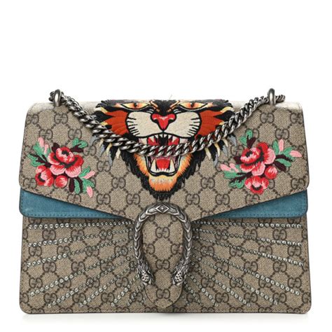 Gucci GG Supreme Angry Cat Medium Dionysus Shoulder Bag